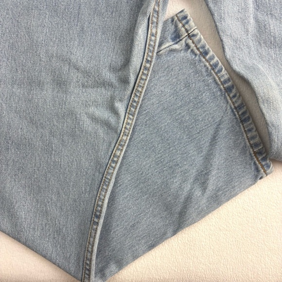 Vintage Levi’s 505 Retro Med Wash Faded Slim Straight Mens Jeans Size 40/32 - Picture 11 of 15